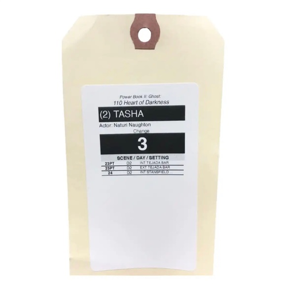 Screen Worn in Power Book II Ghost Saint Laurent Paris Sheer Turtleneck Blouse - Picture 9 of 10